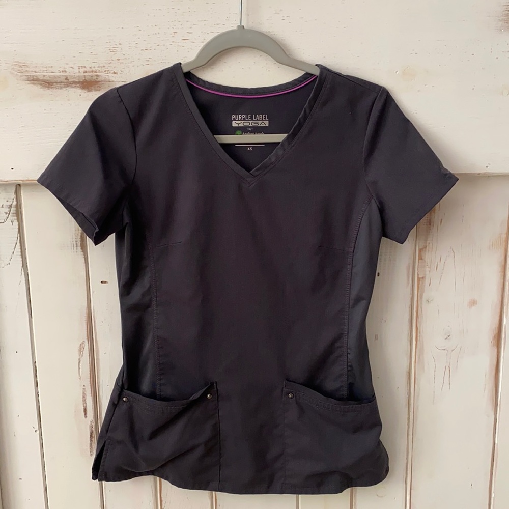 Healing Hands Purple Label Yoga Scrub Top